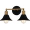 Quoizel Trafalgar 2-Light Matte Black Vanity Light TRF8615MBK - alternate 2